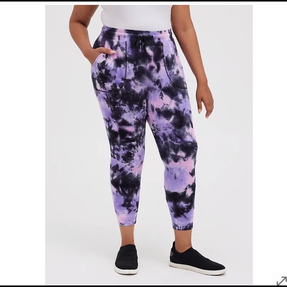 torrid Pants - Torrid Classic Fit Jogger Lavender purple tie dye NEW